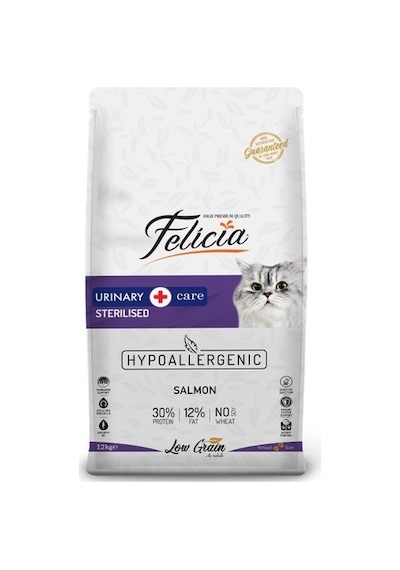 Felicia HypoAllergenic Somonlu Az Tahıllı Yetişkin Kedi Maması 12 KG