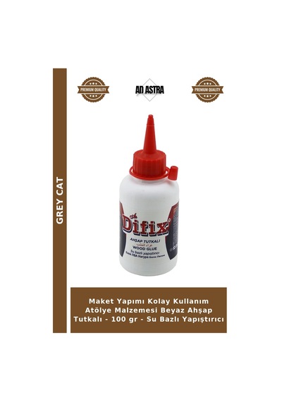 Maket Yapımı Kolay Kullanım Atölye Malzemesi Beyaz Ahşap Tutkalı - 100 Gr - Su Bazlı Yapıştırıcı
