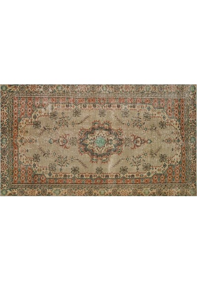 Eşsiz Anadolu Vintage Eskitme El Dokuma Halı 170 X 290 Cm 9110