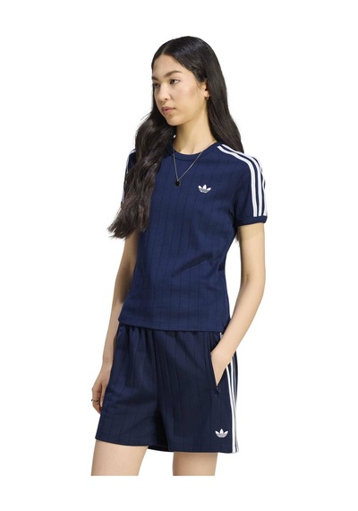 Ks9992-k Adidas Pstrıpe Ss Tee Kadın T-shirt Mavi Ks9992-k