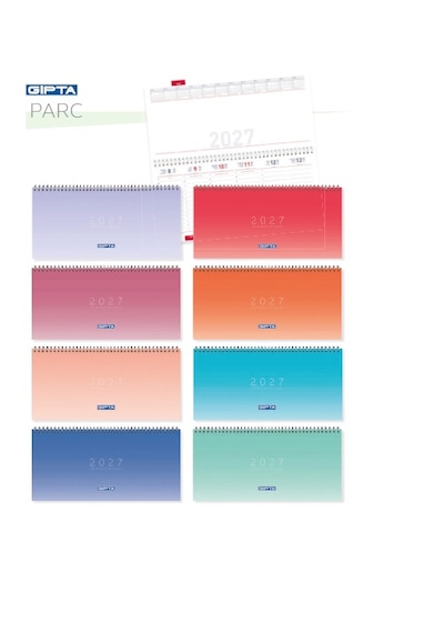 Gıpta 2027 Parc Masa Takvimi 16x33 Geniş Beyaz