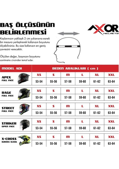 Axor Apex Chrometech Pinlock Dahil Kapalı Motosiklet Kaskı Altın - Kırmızı