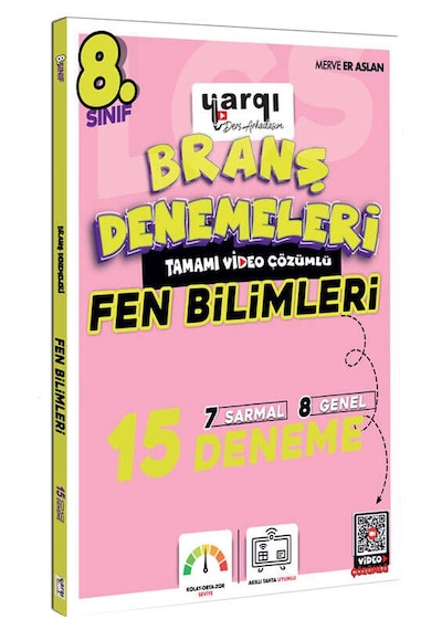 Yargı Ders Arkadaşım 8.sınıf Tamamı Video Çözümlü Fen Bilimleri 15 Branş Denemeleri