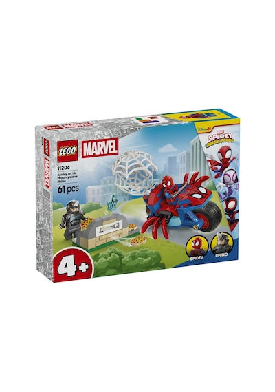 Lego Super Heroes 11206 Spidey On His Motorcycle Vs. Rhino