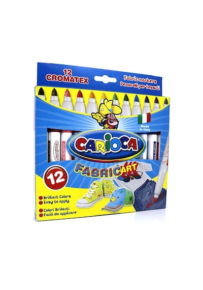 Carioca 12 Renk Kumaş Boyama Kalemi 40957