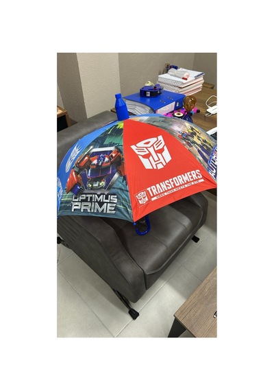 Uğur Kardeşler Bijuteri Transformers Lisanslı Koruma Kılıflı Çocuk Şemsiye Çok Renkli