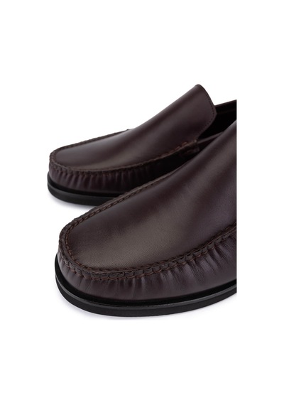 Tamer Tanca Erkek Hakiki Deri Kahverengi Loafer Ayakkabı 1008 3539 Erk Ayk Sk25-26 Kahve Anl Kahverengi
