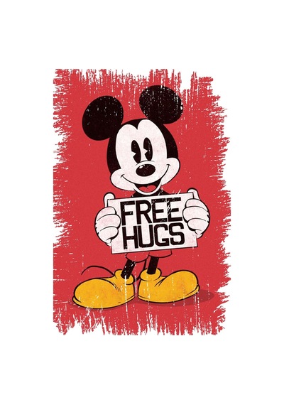 Mickey Mouse Tasarımlı Ahşap Poster Renkli - 645066076
