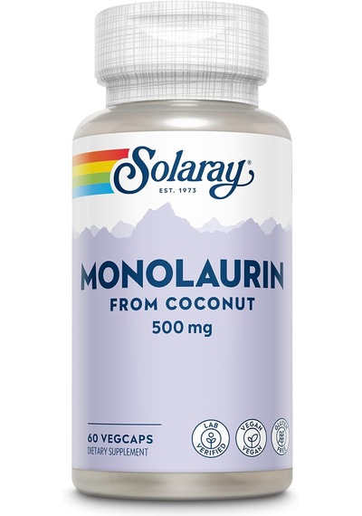 Solaray Monolaurin 500 Mg 60 Vegan Kapsüller Usa Menşeii Orijinal Dmmedicineden Aromasız