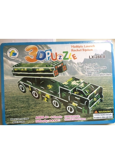 Puzzle Yapboz Eva Sünger 3D Puzzle Yapboz Eva Sünger 3D