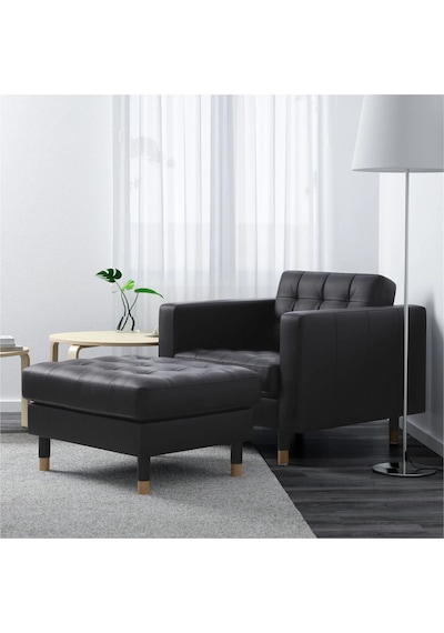 Ikea Beyaz Şık Berjer Koltuk - Tekli Deri Koltuk