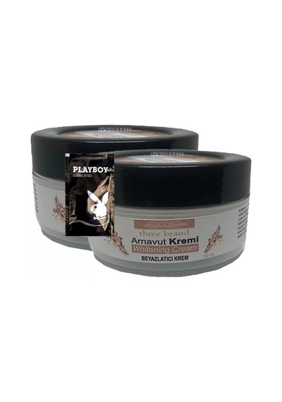 Three Brand Arnavut Kremi Hazine2-2:0381 2 Adet Birden Whitening Cream 50 Ml Bölgesel Aklık Kremi + 1 Adet Hediye Jel