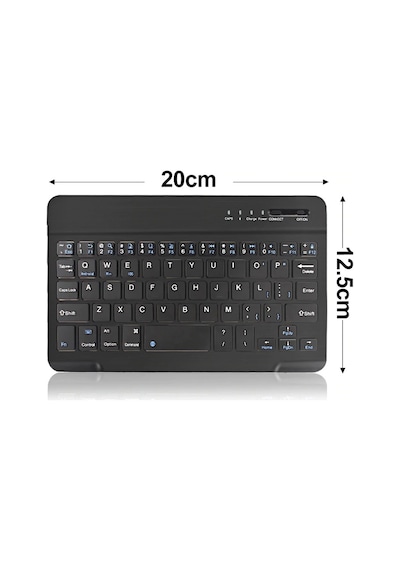 Triline Mini Bluetooth Kablosuz Şarjlı Pilli Slim Rubber 7" Klavy