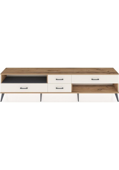 Arges Tv Ünitesi Tek Raflı 4 Çekmeceli 220x30x51 Çam-antrasit/aytaşı Antrasıt/aytası - Atlas Çam Arges Tv Ünitesi Tek Raflı 4 Çekmeceli 220x30x51 Çam-antrasit/aytaşı Antrasıt/aytası - Atlas Çam