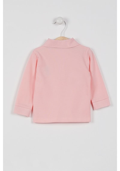 U.S. Polo Assn. U.S. Polo Assn Lisanslı Classic Somon Bebek Uzun Kol Yakalı Sweatshirt Somon