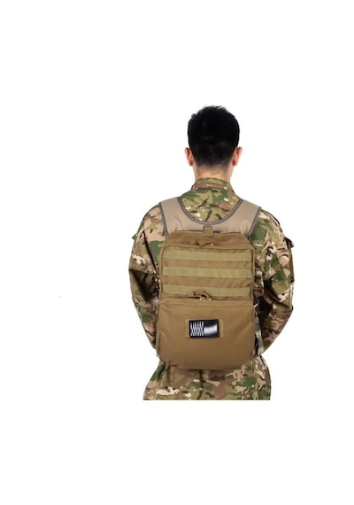 Taktikal Tk1003 Molle Suluk Yelek Eklenti Çantası Camo Haki