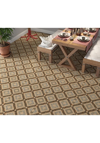 Kaplama Zemin Kaplama Folyosu 65x130 Cm Geometric Floor