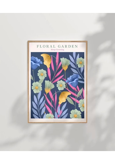Çerçevesiz Poster Floral Rüyalar