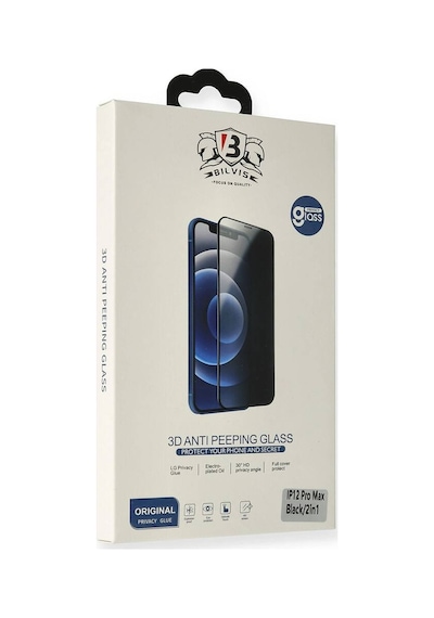 Apple Uyumlu iPhone 12 Mini Bilvis 3d Anti Peeping Hayalet Cam Ekran Koruyucu Evimdeyokyok