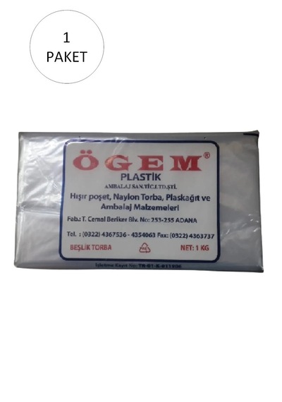 Hubrendy Tedarik Bakkaliye Naylon Torba Beşlik 30x52 Cm 1 Kg 1 Paket Takriben 105 Adet