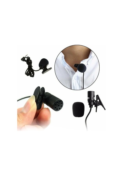 Thentech Tekli Profesyonel 3.5mm Jak Girişli Yaka Mikrofonu Oyuncu Mikrofonu Telefon Bilgisayar Kamera Uyumlu