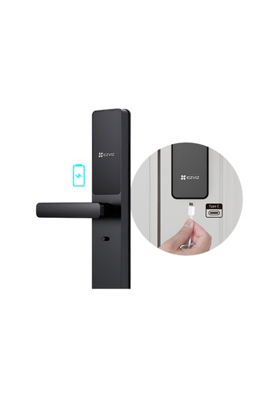 Y2000 Akıllı Kulplu Kapı Kilidi Parmak İzi Şifre Kart Bluetooth Ve Mobil Uygulama Destekli Fynix Teknoloji