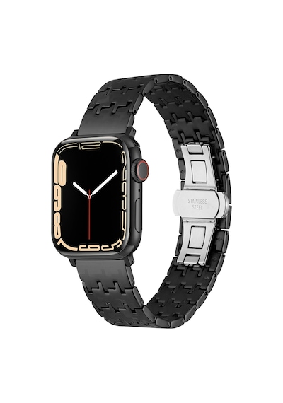 Watch 44mm Uyumlu Krd-86 Metal Zore Kordon-siyah