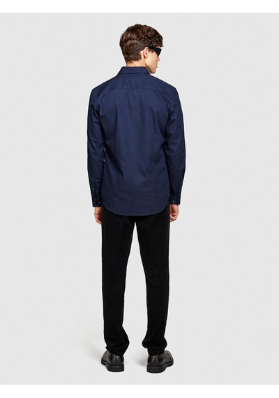 Sisley %100 Koton Slim Fit Fitilli Kadife Pantolon Erkek Siyah T-shirt - 323a4sfrsf03d