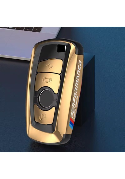 Bmw Anahtarlık Parlak Gold Şık Tasarım Kumanda Kabı Bmw Keychain, Shiny Gold, Stylish Design Remote Control Case