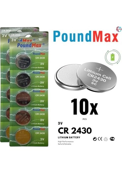 10 X Cr2430 Dl2430 3v Lityum Düğme Pil, Uzun Raf Ömrü, Küçük Elektronik Cihazlar İçin Uzaktan Kumandalar, Teraziler, Akıllı Ev Cihazları, Ölçüm Cihazları Ve Hesap Makineleri