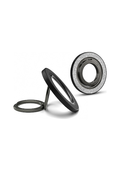 Youngkit Colorful Serisi Double Magnetik Ring Stand Telefon Tutucu Gümüş