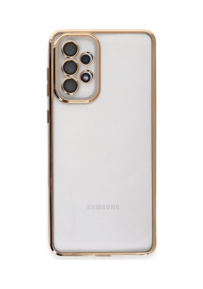 Newface - 466 - Samsung Galaxy Uyumlu A73 5g Kılıf Razer Lensli Silikon - Csmo-tex - - Gold