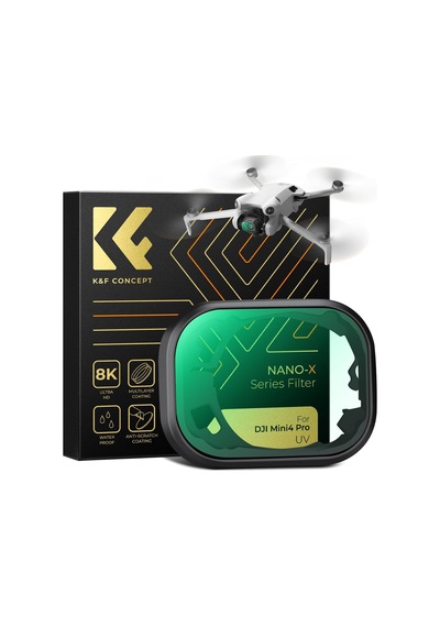 K&f Concept Mini 4 Pro Nd1000 Filtre Djı Mini 4 Pro İle Uyumlu, Çok Katmanlı Hd Optik Cam, Alüminyum Versiyon