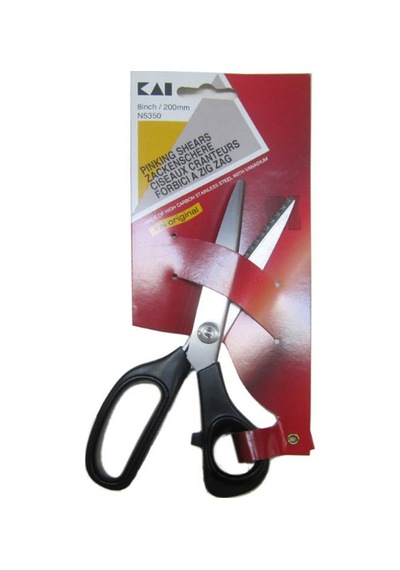 Kai N5350 Plastik Saplı Terzi Sürfile Zigzag Kesim Makası 230Mm