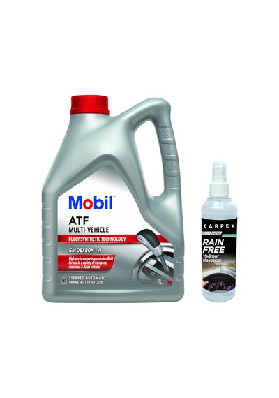Mobil Atf Multi Vehicle Otomatik Şanzıman Yağı 4 L + Carpex Auto Rain Free Yağmur Kaydırıcı