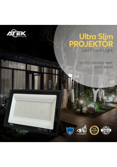 Ultra Slim Projektör Dış Mekan Led Işık