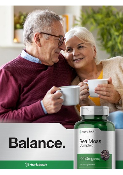 Horbäach Sea Moss Complex Complex a With Bladderwrack & Burdock Root 2250mg 120 Caps Aromasız