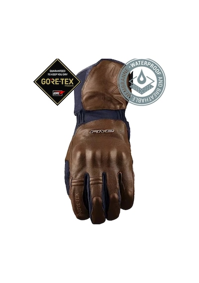 Five Gloves Wfx Skin Gtx Brown - Kahverengi Su Geçirmez Kışlık Korumalı Deri Eldiven