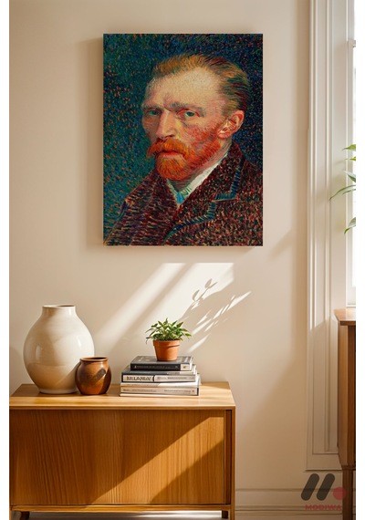 Van Gogh Otoportre, Çerçevesiz Yüksek Kalite Duvar Afişi - Sanatsever Hediyesi