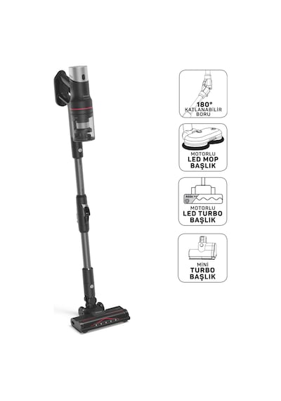 Arzum AR4210 MagiClean HydroFlex Dikey Şarjlı Süpürge 500W BLDC Motor Gücü 60 Dk Kullanım