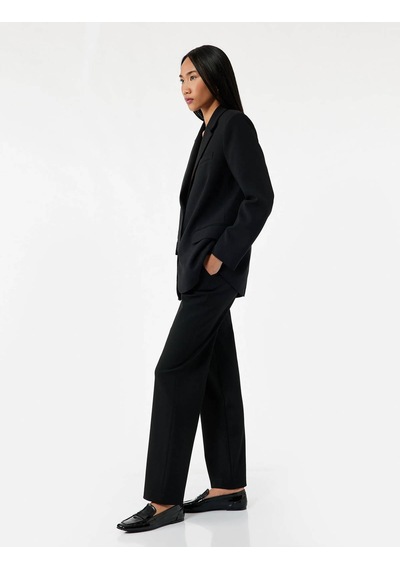 Koton Slim Fit Cep Detaylı Cigarette Siyah Kadın Pantolon 7wak40019pw