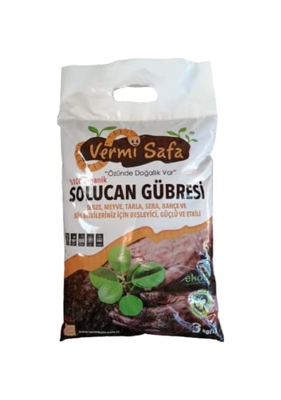 Organik 3kg Katı Solucan Gübresi 0,250