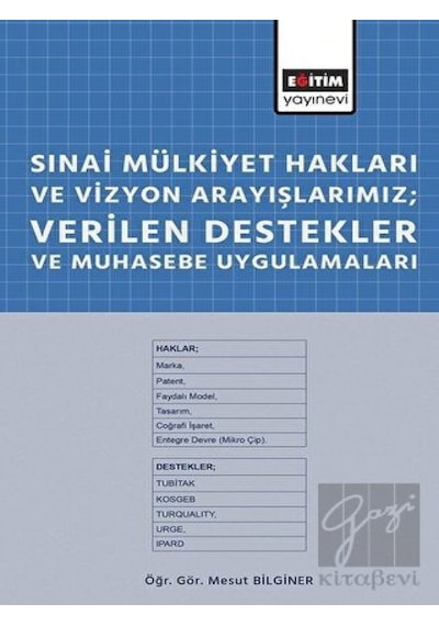 Sınai Mülkiyet Hakları ve Vizyon Arayışlarımız-Verilen Destekler ve Muhasebe Uygulamaları - Mesut Bilginer - Eğitim Yayınevi