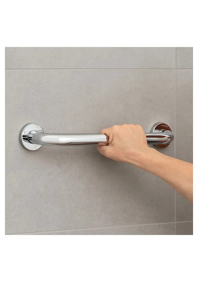 Yaşlı Ve Bedensel Engelli Tutunma Barı Paslanmaz Çelik 19 Mm Çap 40 Cm Gümüş