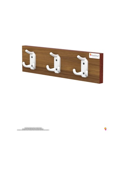 Arı 9 Kancalı Hol Askısı 3'lü Set 46,4x9,6 Cm - Şık Tasarım, Çok Amaçlı Düzenleyici Ve Yer Tasarrufu 50 Cm