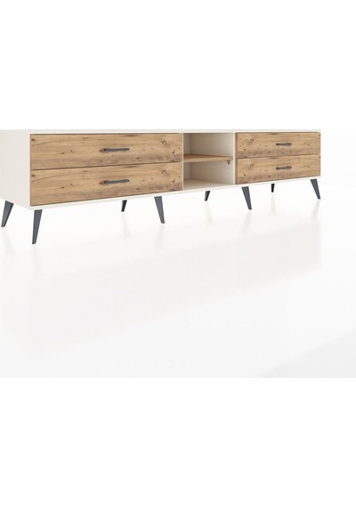 Hyperion Tv Ünitesi Tek Raflı 4 Çekmeceli 220x44x51 Aytaşı-çam Atlas Çam/atlas Çam - Aytası Hyperion Tv Ünitesi Tek Raflı 4 Çekmeceli 220x44x51 Aytaşı-çam Atlas Çam/atlas Çam - Aytası