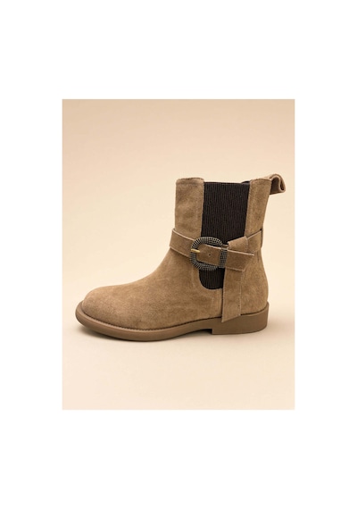 37brandshoes Hardal Rengi Chelsea Bot Bej Bej
