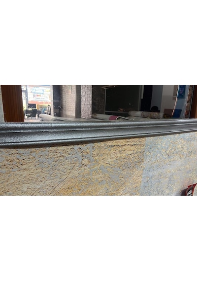 Düz Gri 8cm-117cm Yapışkanlı Çıta Çerçeve Süpürgelik