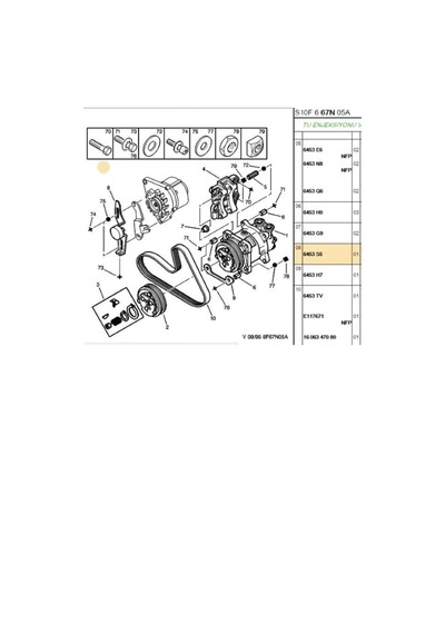 V Kayış Bilyası 106 306 Saxo Xsara 605 25408119-6453s5