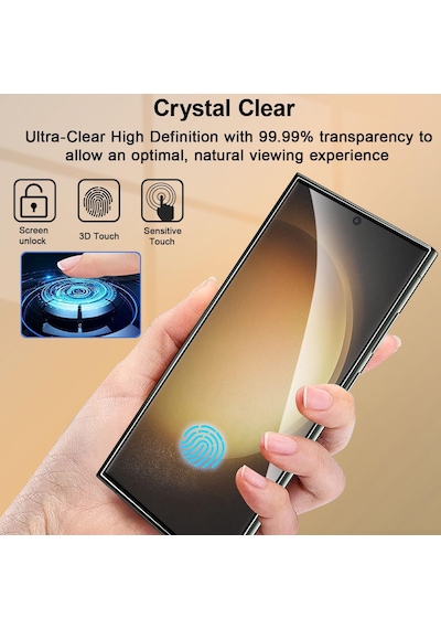 Samsung Galaxy S25 Ultra Uyumlu Ekran Koruyucu Tempereli Cam Tam Kaplar